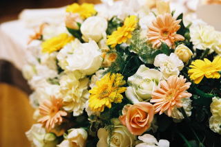 ウェルカムボード装花の拡大画像